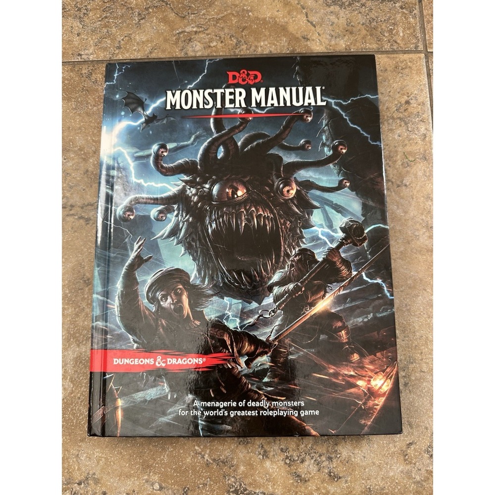 D&D Monster Manual Dungeons & Dragons Hardcover 2014 1st Printing